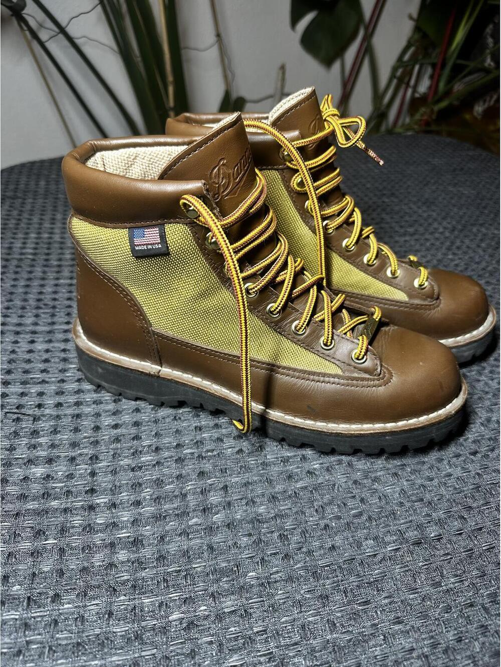 Danner Brown and Olive Hiking Boots Made in USA